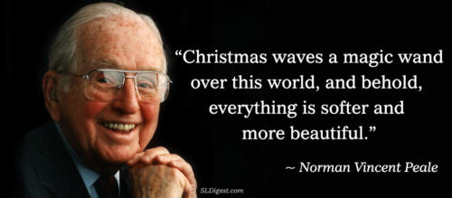 SLDigest - Norman Vincent Peale - Christmas Quote